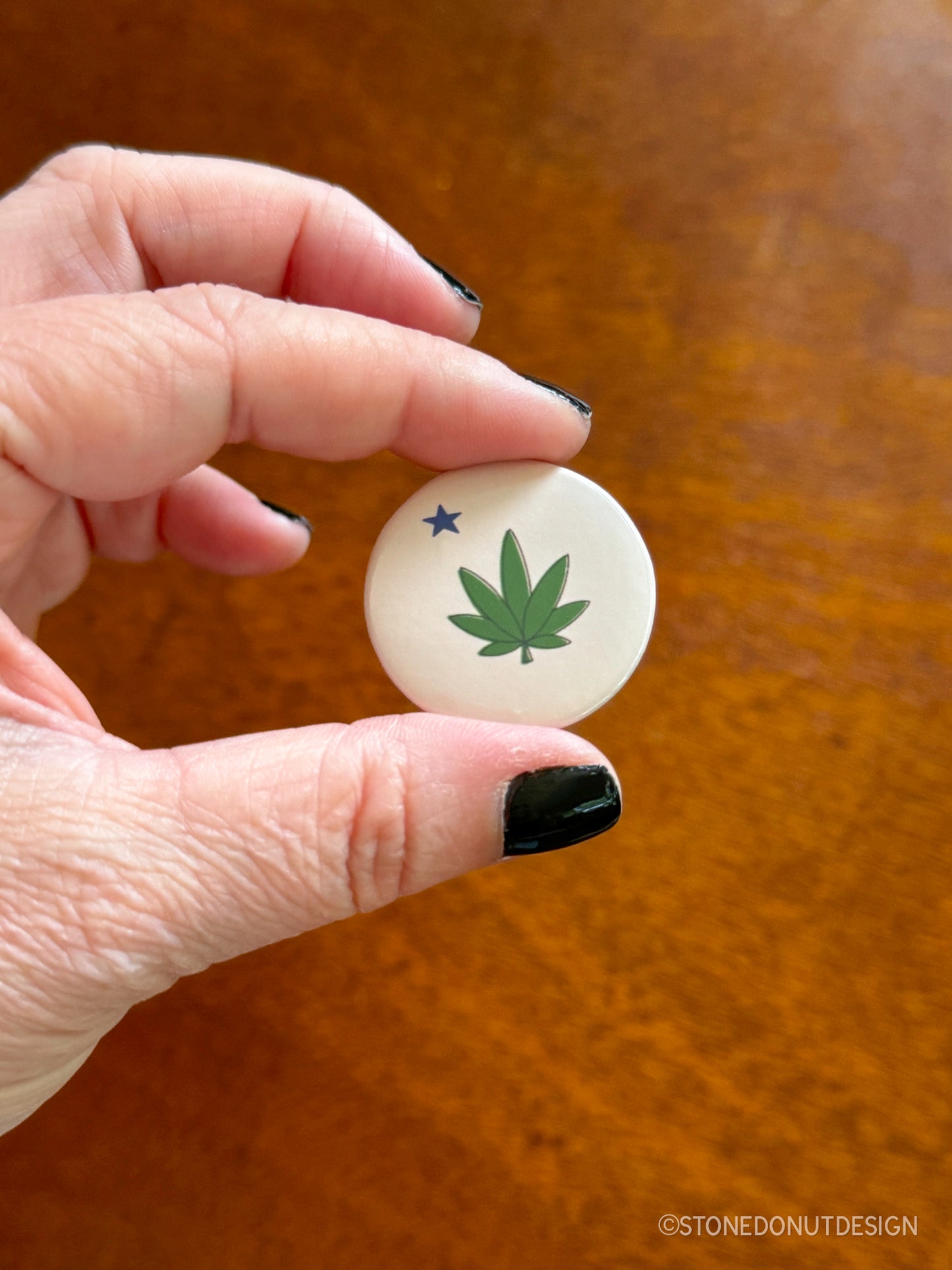 1901 Cannabis Maine Flag Pinback Button