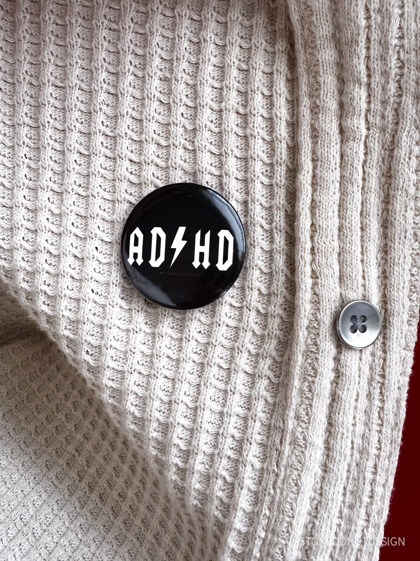 ADHD Pinback Button Badge