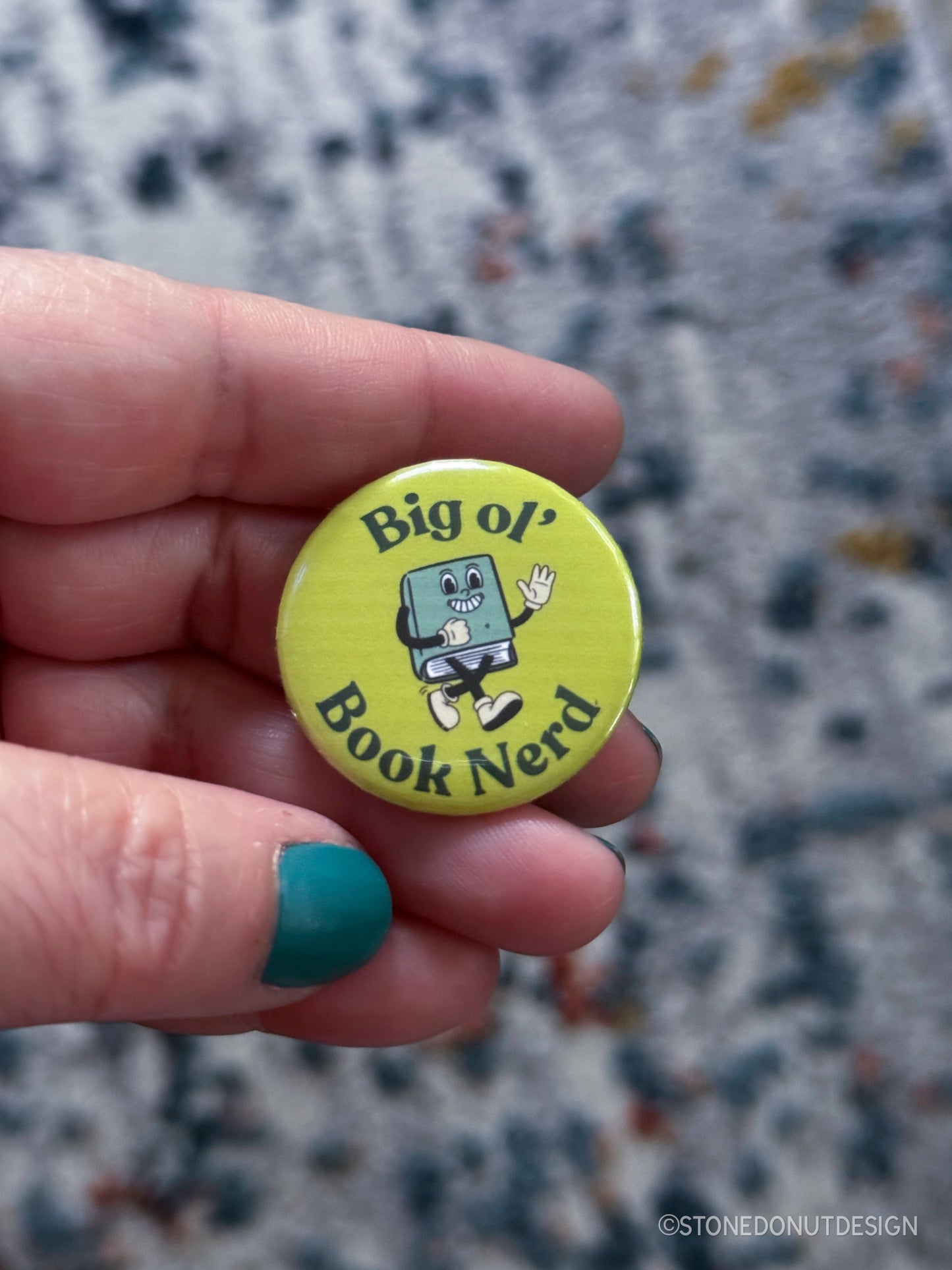 Big Ol' Book Nerd Pinback Button