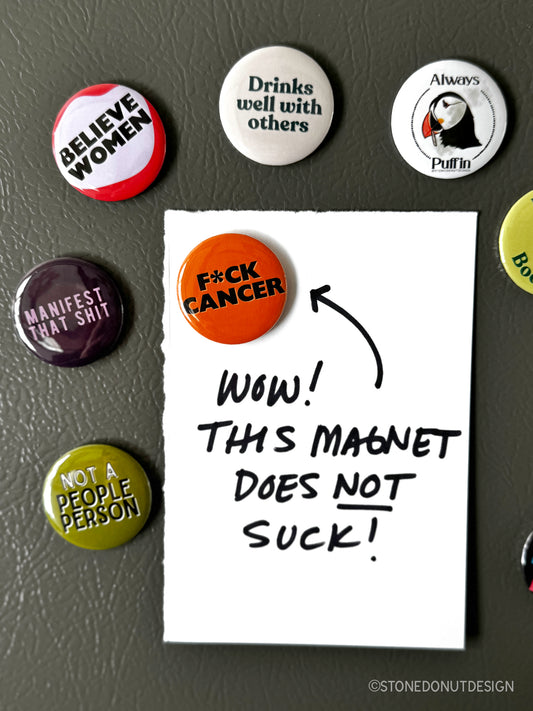 Fuck Cancer 1.25" Fridge Magnet