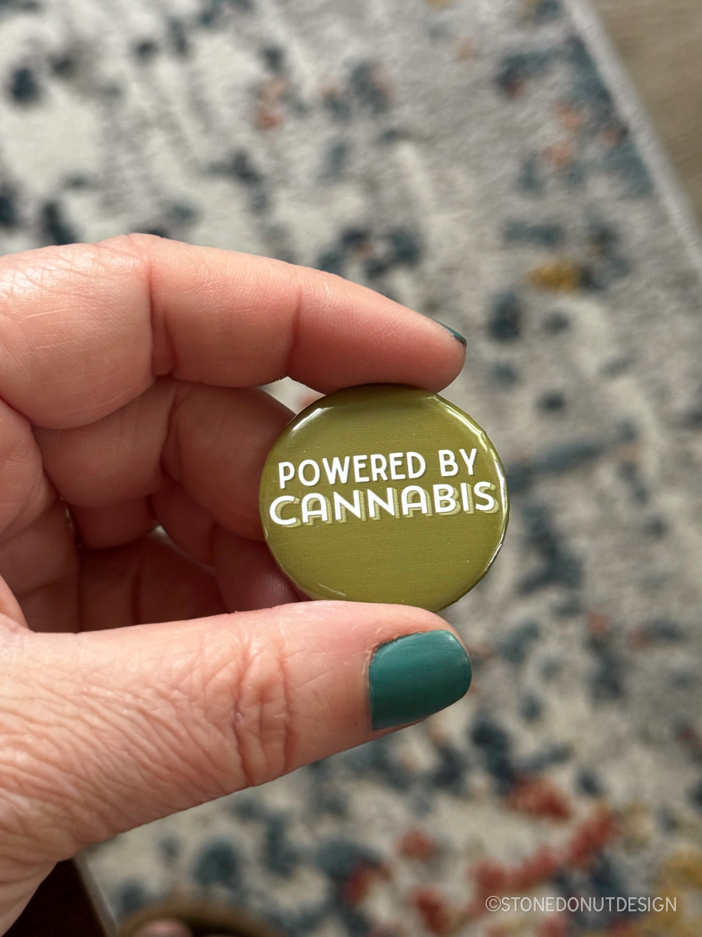 Powered by Cannabis Pinback Button