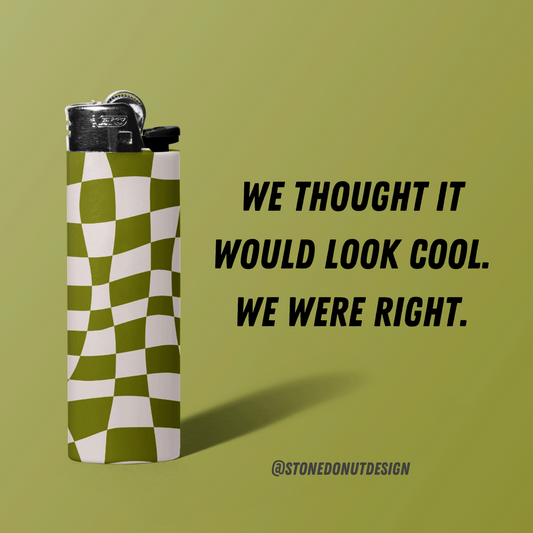 Stony Green Checkerboard Lighter