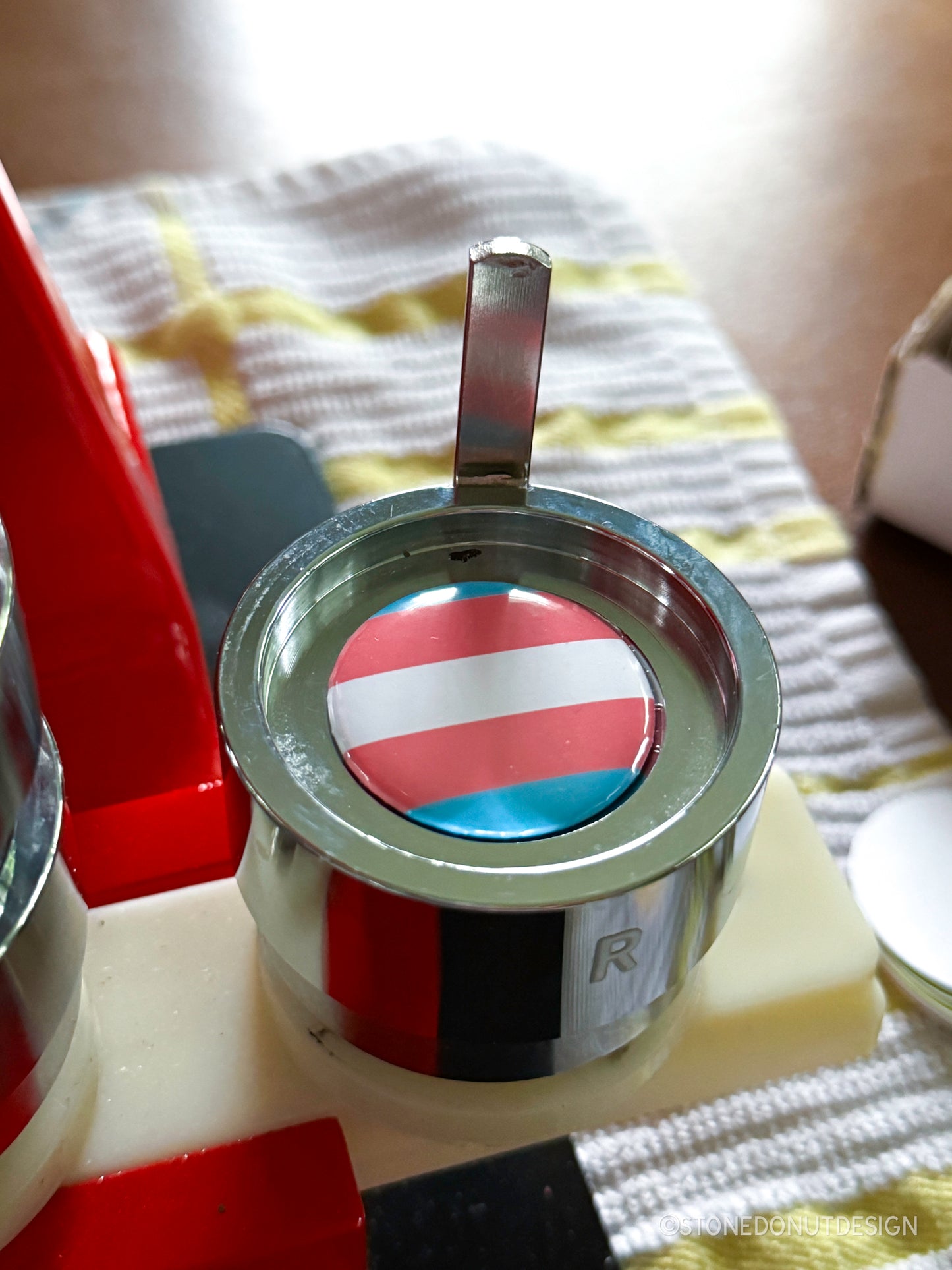 Transgender Flag Pinback Button