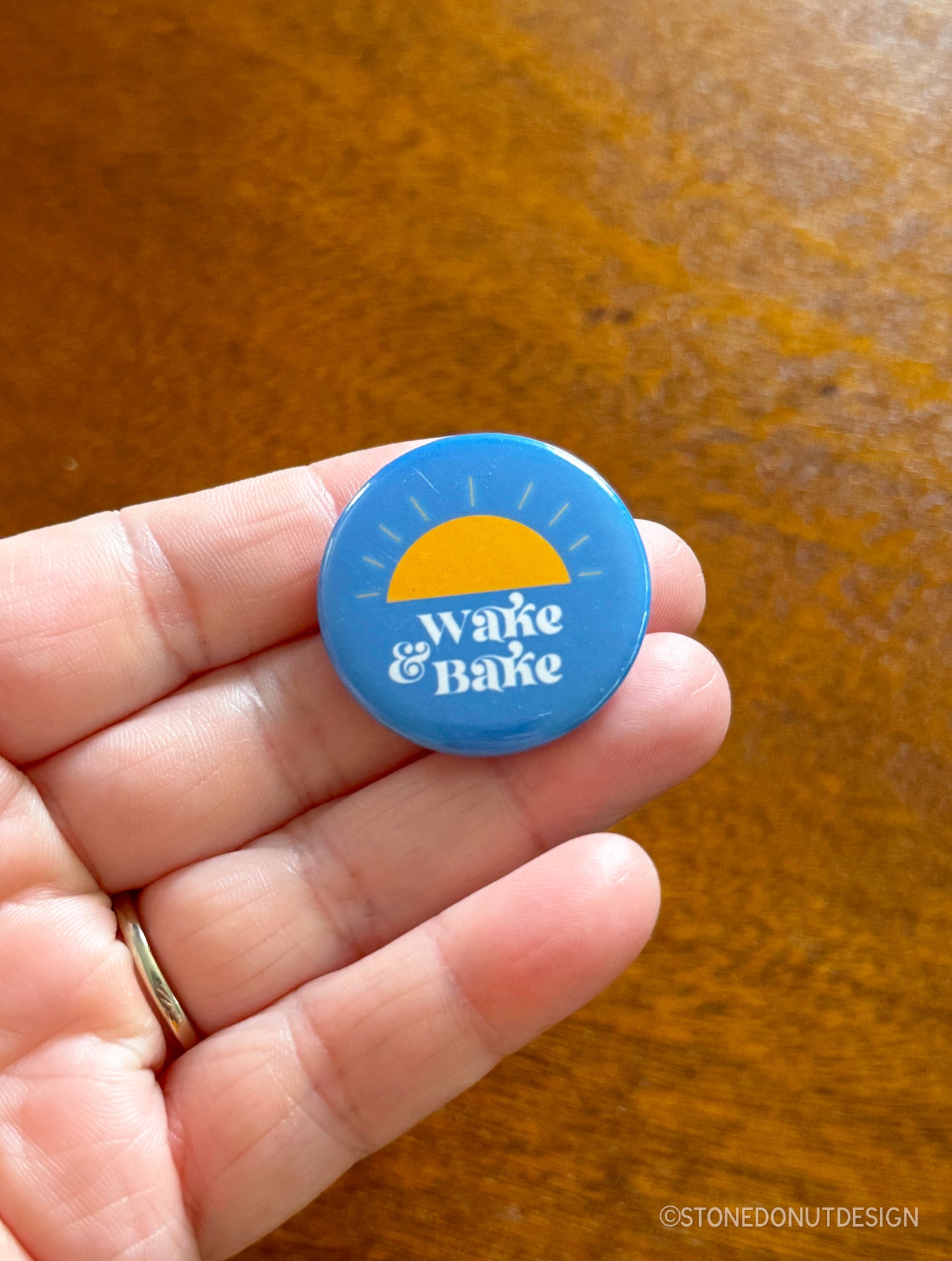 Wake & Bake Pinback Button