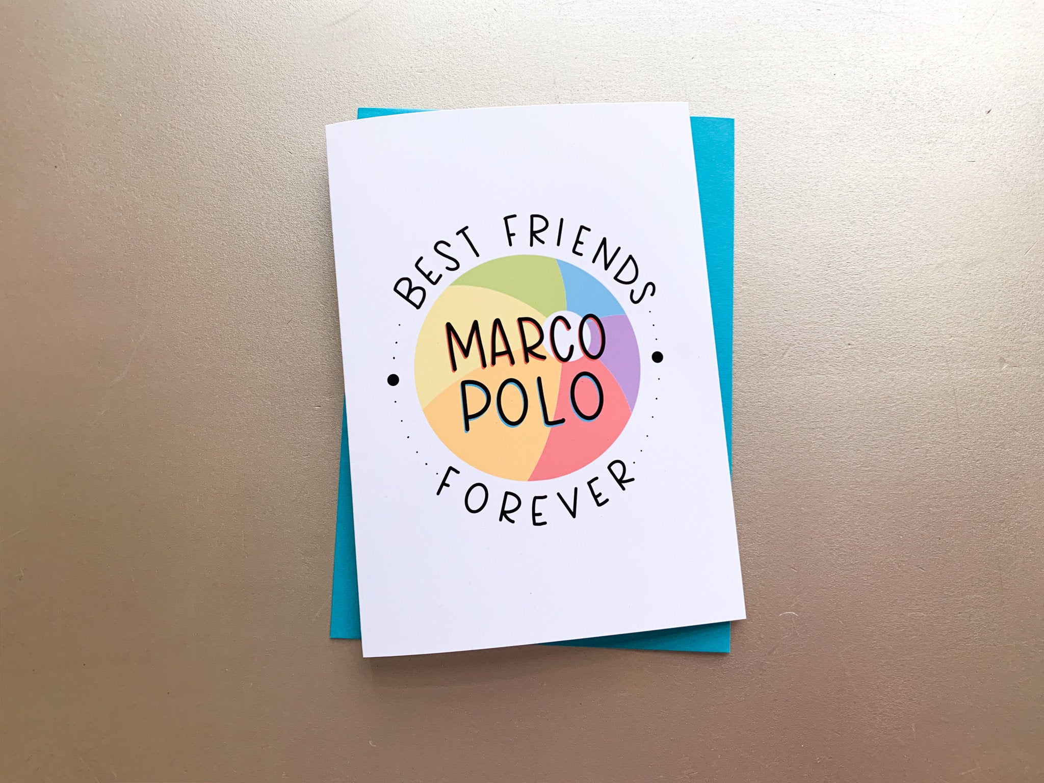 Best Friend Marco Polo Card by StoneDonut Design Stone Donut Design